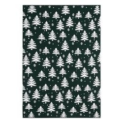 Плед вязаный с новогодним рисунком Морозный Лес из коллекции New Year Essential,130х180 см