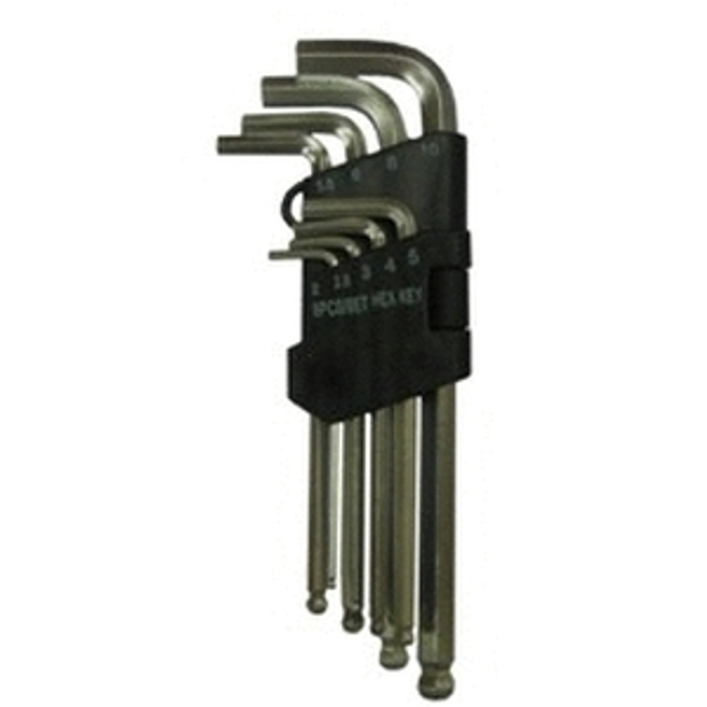БИБЕР 90506 Набор инбусовых TORX ключей CRV 1.5-10мм(н-р 9шт)