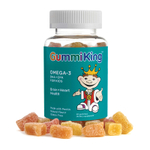 GummiKing, омега-3 ДГК и ЭПК для детей, со вкусом клубники, апельсина и лимона, 60 жевательных таблеток (35 мг в 1 жевательной таблетке)