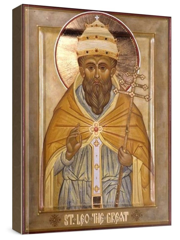 Лев, папа Римский (рукописная икона)
