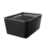 Контейнер ВЕРСА (VERSA) XS, 1,3 л. с крышкой, цвет прозрачный черный