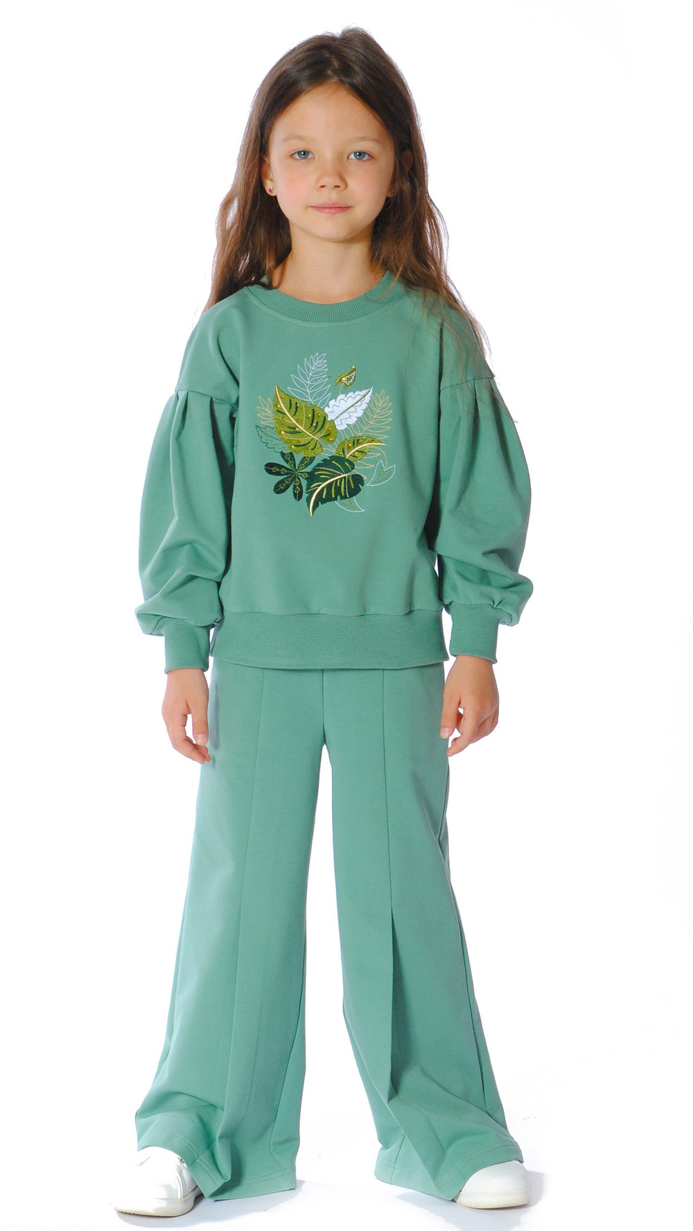 Брюки трикотажные для девочки 7-9 лет Fleur de Vie