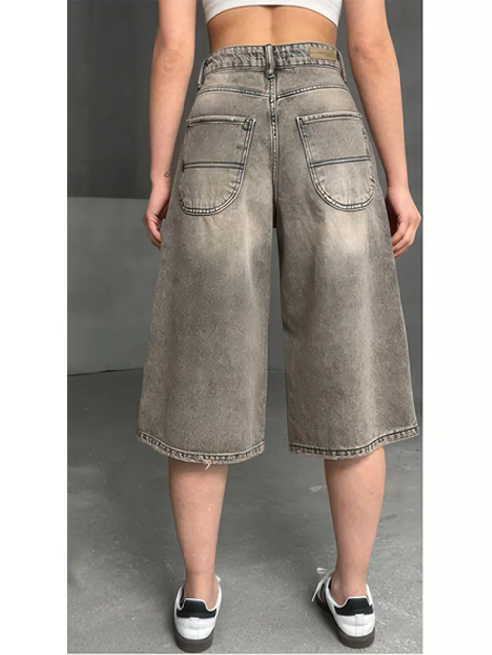 Шорты джинсовые удлиненные Багги baggy