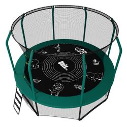 Батут UNIX line SUPREME GAME 12 ft (green)