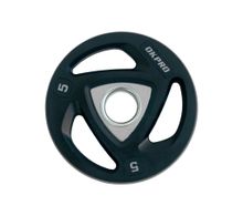 Диск олимпийский полиуретановый 5 кг OKPRO серый лого