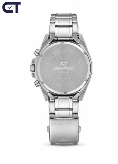 Casio EFV-650D-1A Edifice часы наручные мужские — элегантный стальной хронограф с широким циферблатом