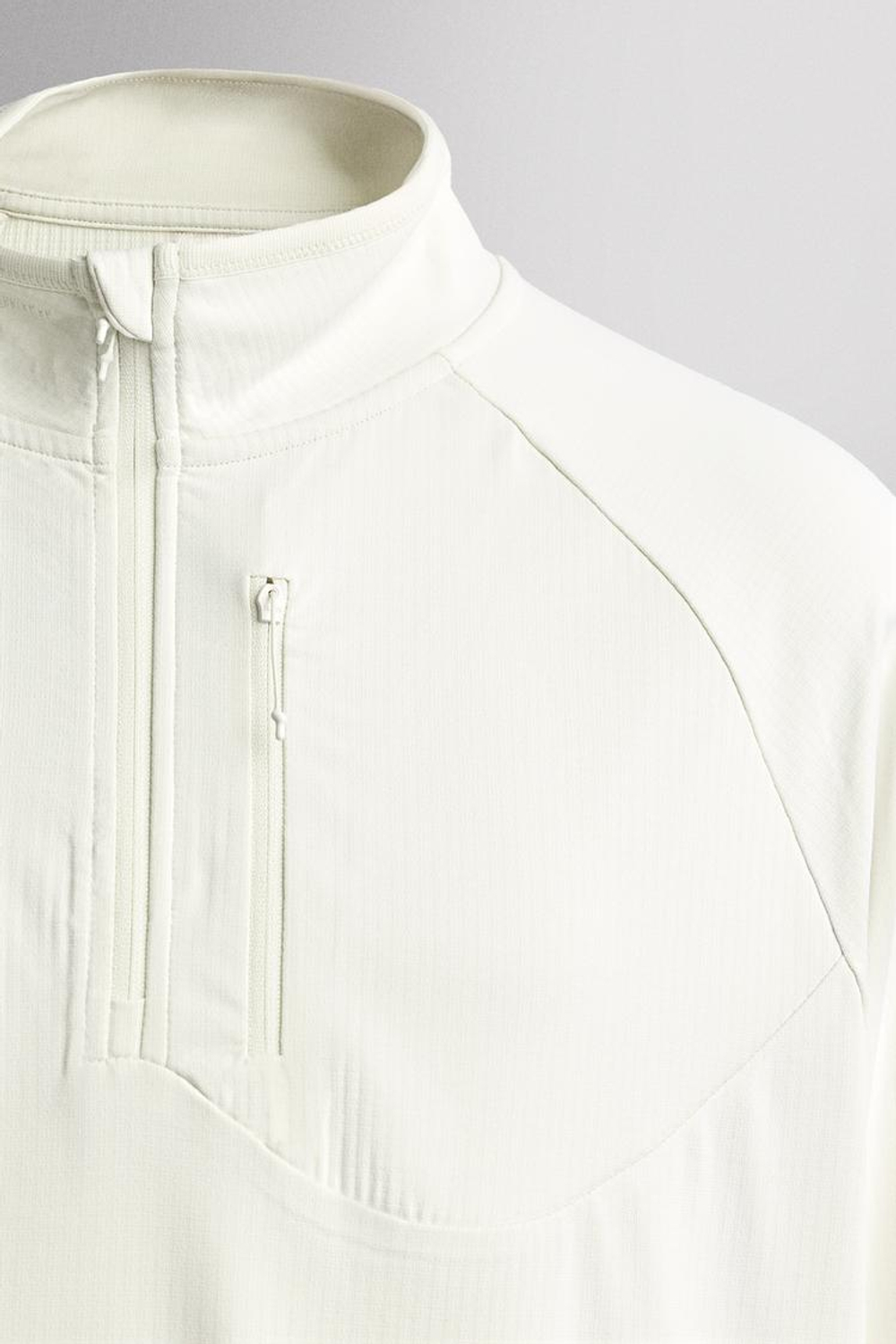 ZARA ТЕРМОТОЛСТОВКА С ВОРОТНИКОМ НА МОЛНИИ, ПЕСОЧНЫЙ