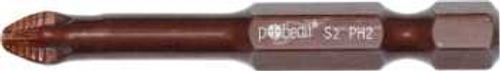 Бита DELUXE, PZ 2х70 мм, S2+Bronze+AntiSlip, Pobedit 2 шт. блистер