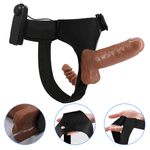 Женский вибрострапон 26см на поясе с вагинальной пробкой 10,5см Baile Ultra Passionate Harness BW-022066Z