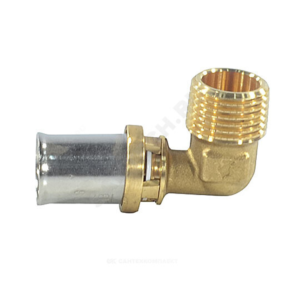 Угольник для МП/PE-X труб латунь пресс Дн 26х1"х90гр НР RM127 Giacomini RM127Y058
