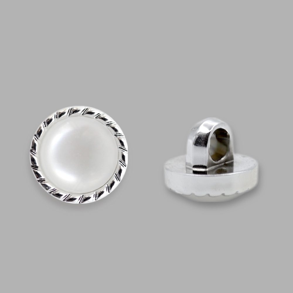 Пуговицы на ножке 16L=10 мм, (Silver (серебристый)), 36 шт