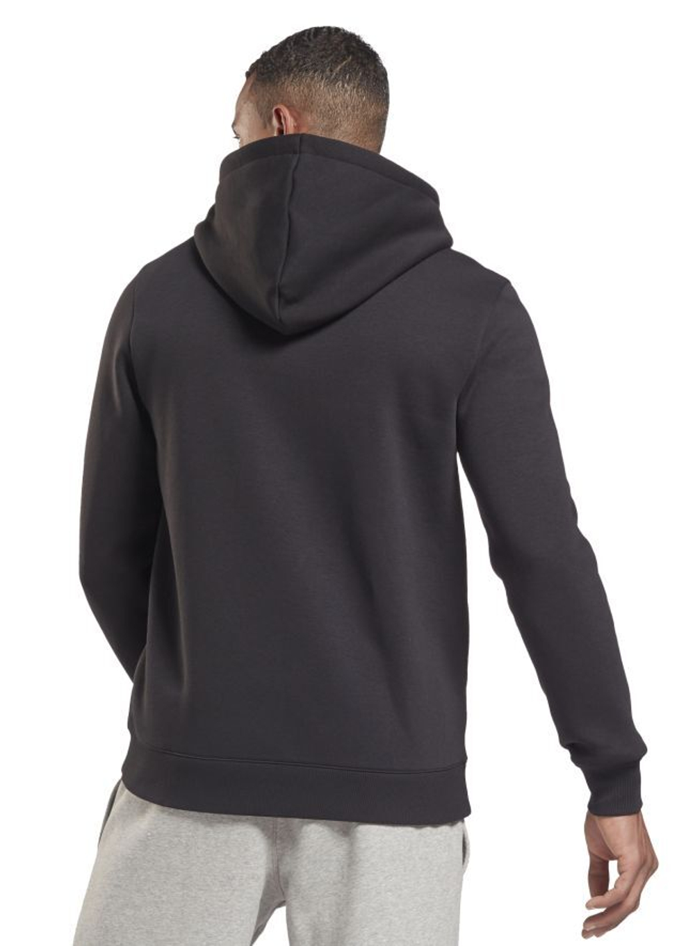 Мужская кофта теннисная Reebok Identity Zip-Up Hoodie M - black