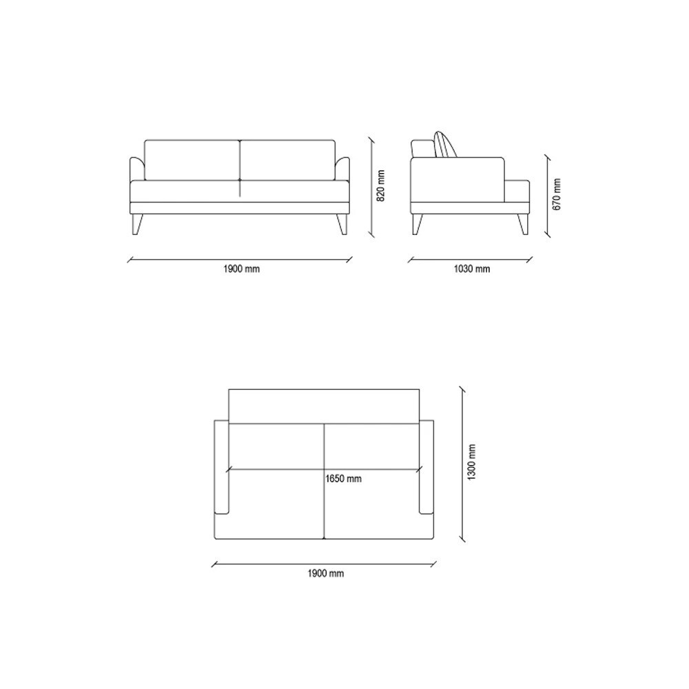 Диван кровать двухместный ENZA HOME FIORE EH52333
