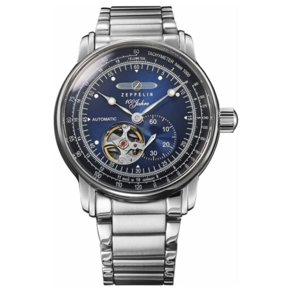 ZEPPELIN 100 Automatic Mechanical Movement Water Resistant For Everyday Use Unisex Watch 40mm Blue Dial