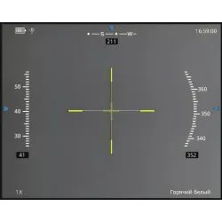 Тепловизионный прицел Fahrentec FMR335 - крестообразная прицельная метка на дисплее