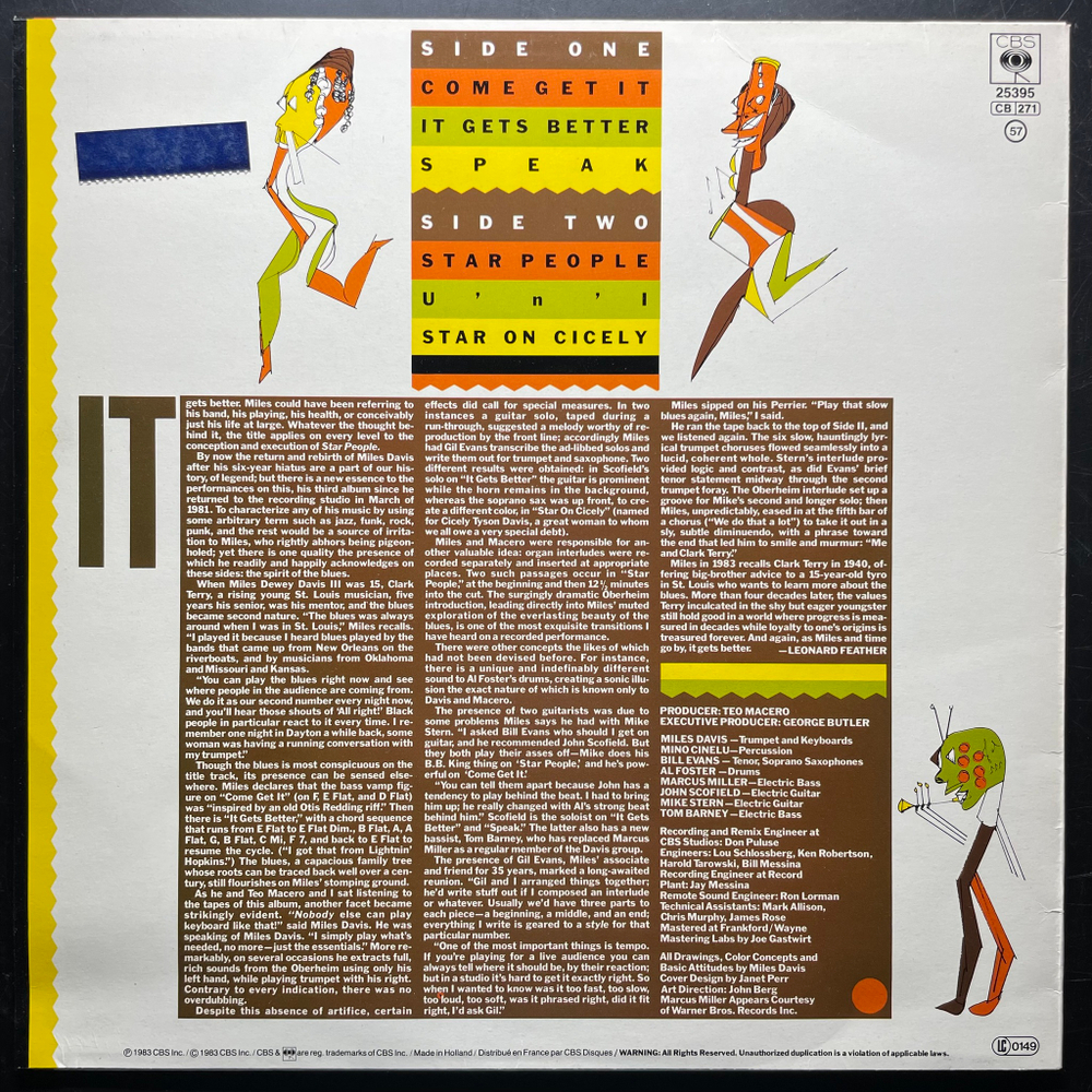 Miles Davis ‎– Star People ( США 1986 г.)