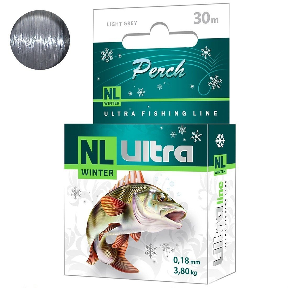 Полиэстровая леска NL ULTRA PERCH 30m зимняя 0,12 мм 3 шт