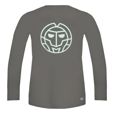 Мужское теннисное поло BIDI BADU Serratus Ant Move Long Sleeve Men - Grey
