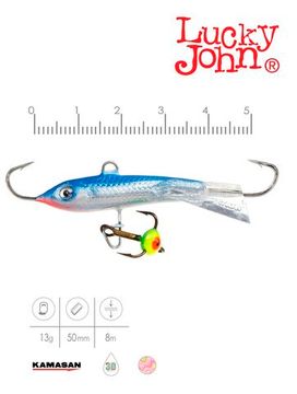 Балансир Lucky John CLASSIC 5 с тр. 50мм/15H блистер