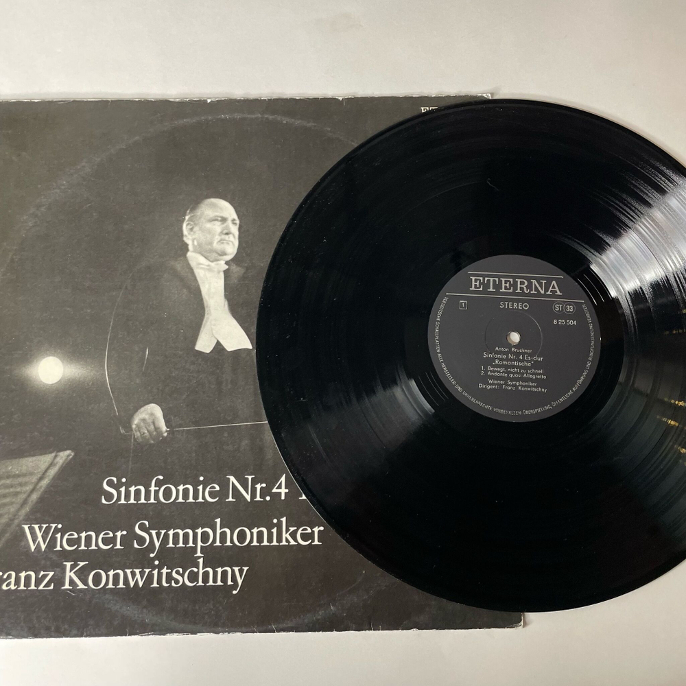 Винтажная виниловая пластинка LP А. Брукнер Bruckner, Wiener Symphoniker, Franz Konwitschny Симфония Sinfonie Nr. 4 Es-dur (ГДР 1974)