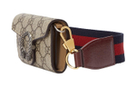 GUCCI Dionysus Canvas Shoulder Bag, Crossbody Bag, Wallet Extra Mini Women"s Ebony