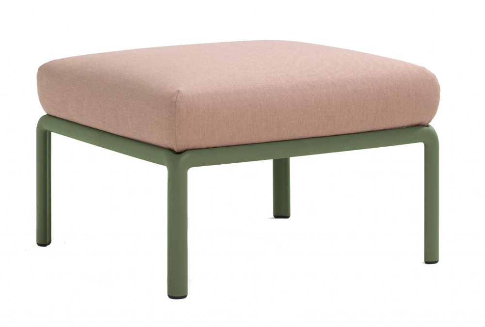 Пуф пластиковый с подушкой Nardi Komodo Pouf, агава, розовый
