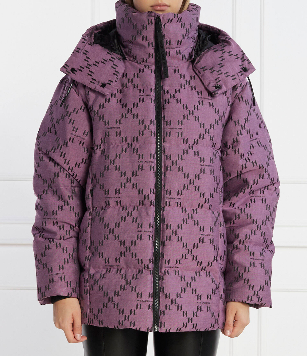 Пуховая куртка diamond Karl Lagerfeld - фиолетовый(236W1500)