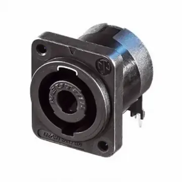 Neutrik NL4MP-1 панельный разъём Speakon female 4-контактный, квадратный фланец