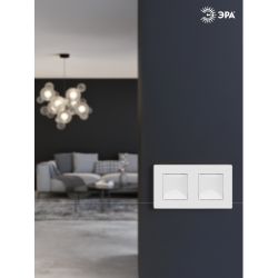 12-1111-01 ЭРА Кнопка, 10АХ-250В, Эра12, белый | Эра 12