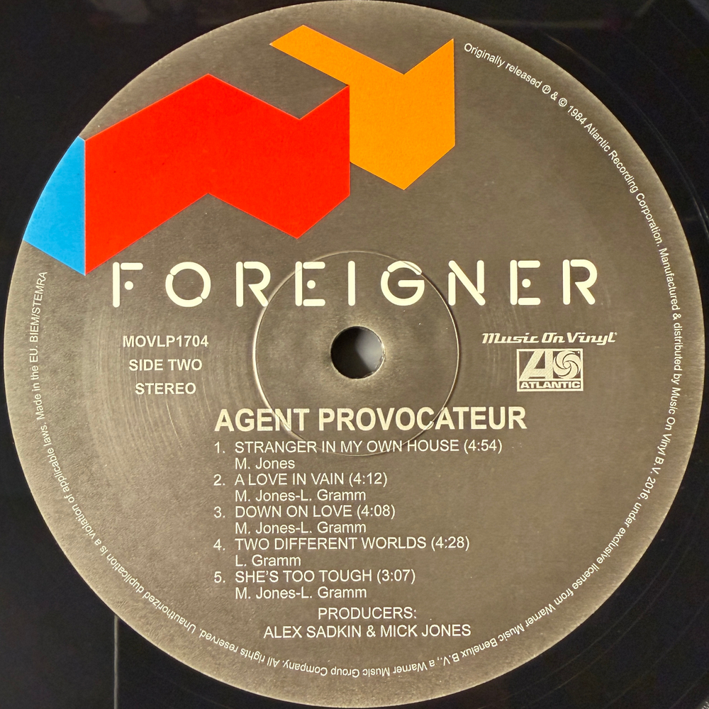 Foreigner ‎– Agent Provocateur (Европа 2016г.)