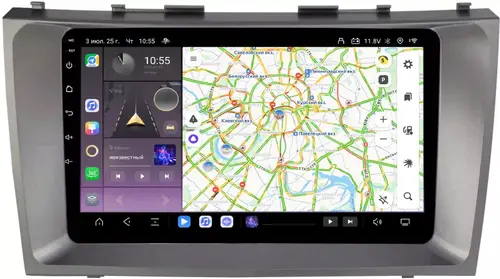 Магнитола для Toyota Camry 2006-2011 - Kuberg QLed, Android 13, Быстрейшая, CarPlay, SIM-слот