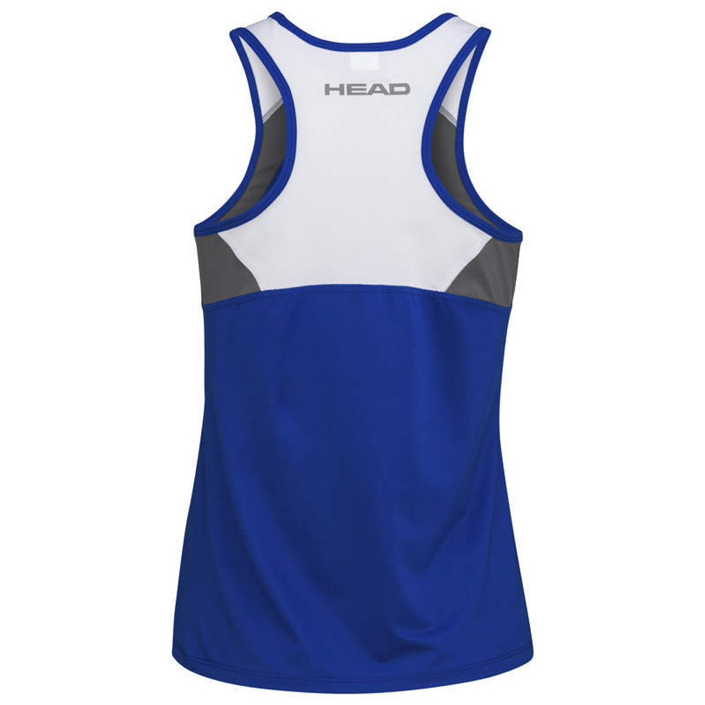 Футболка для девочки теннисная Head Club 22 Tank Top G - небесный