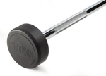Штанга неразборная обрезиненная 10 кг. Прямой гриф. VictoryFit VF-DX4100