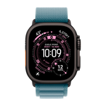 Умные часы Apple Watch Ultra 3 (2025) GPS + Cellular, 49mm, Black Titanium Case with Light Blue Alpine Loop, M