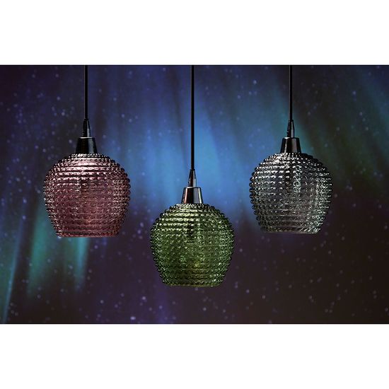 Светильник подвесной каскадный aurora, 65х18 см, сливовый/зеленый/серый
