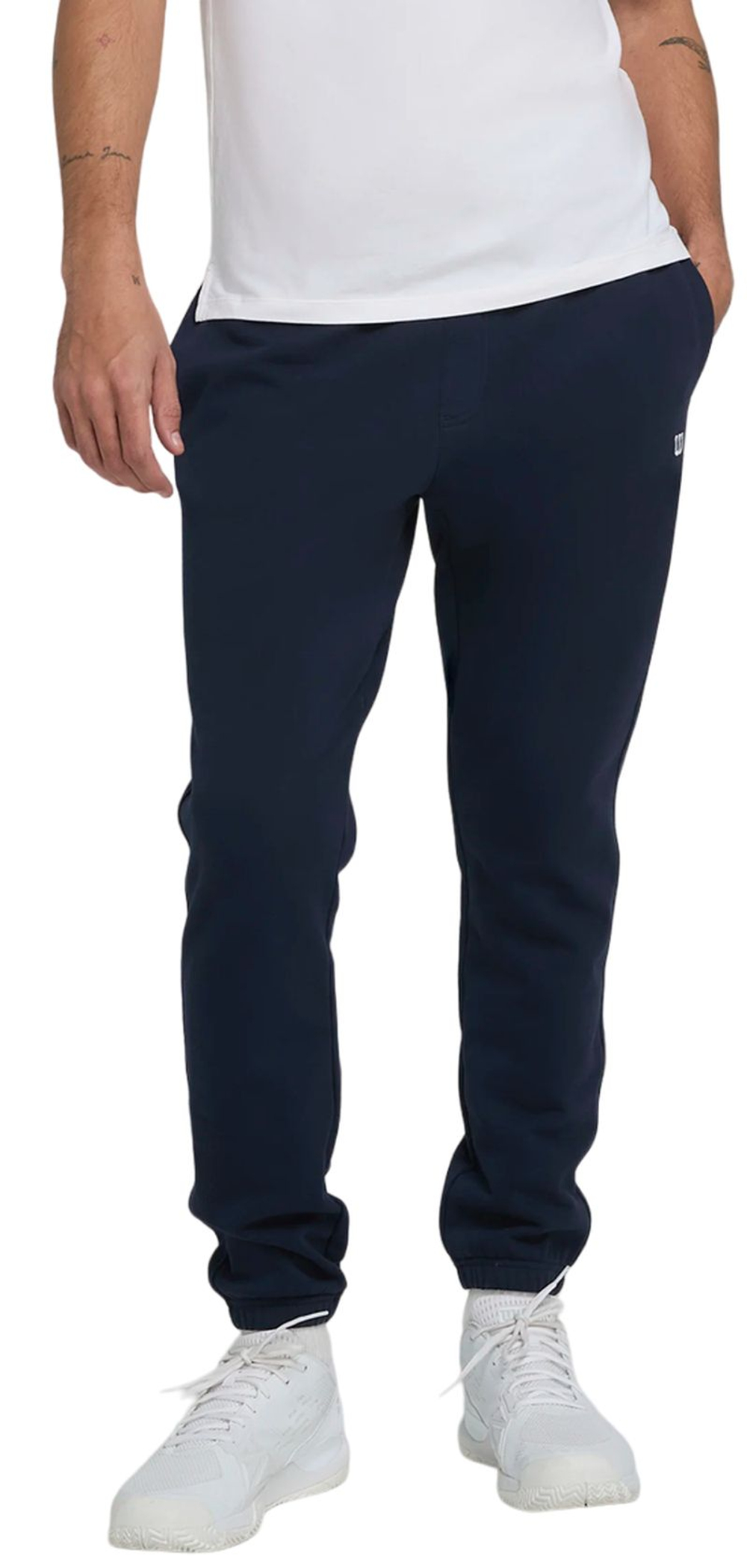 Мужские теннисные брюки Wilson Unisex Crew Pant - classic navy