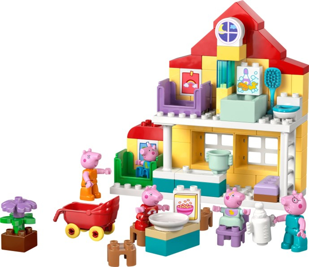 Конструктор Лего Дупло Пеппа свинка Семейный дом 10467 | LEGO DUPLO Peppa Pig Family House 10467 84 детали 2+