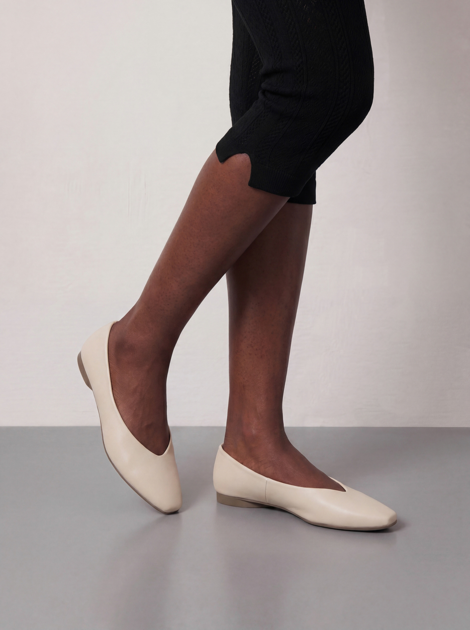 ballet flat cream