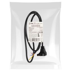 Сетевой шнур ЭРА SML-AC-3-CABLE-1.5m-B длина 1500мм для светильников SML-30 | Светильники линейные для ритейла