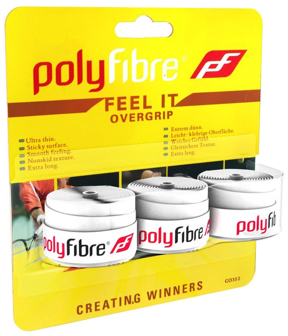 Теннисные обмотки Polyfibre Feel It Overgrip 3P