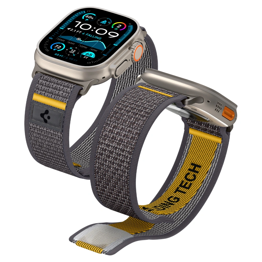Ремешок Spigen Athlex Air для Apple Watch 6/ 7/ 8/ 9/ 10/ SE/ Ultra 1/ 2 (44/ 45/ 46/ 49 мм) серый