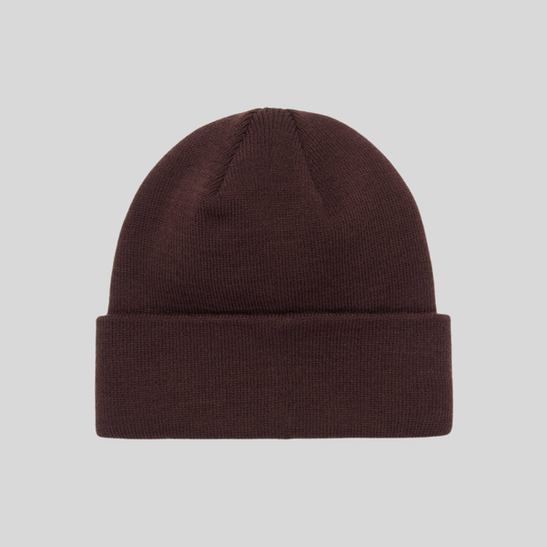 Шапка Alpha Industries Essential Short Cuff Beanie Cocoa (Коричневая)