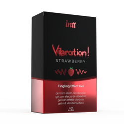 Возбуждающий жидкий вибратор INTT Strawberry, 15мл
