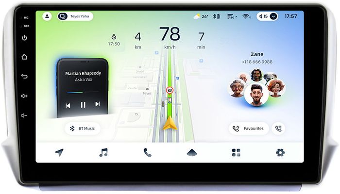 Магнитола для Peugeot 208 A9 2012-2019, 2008 A94 2013-2019 - Teyes CC4L-DTS монитор 10.1" IPS, Android 14, Быстрая, Snapdragon 662, CarPlay, 4G SIM-слот