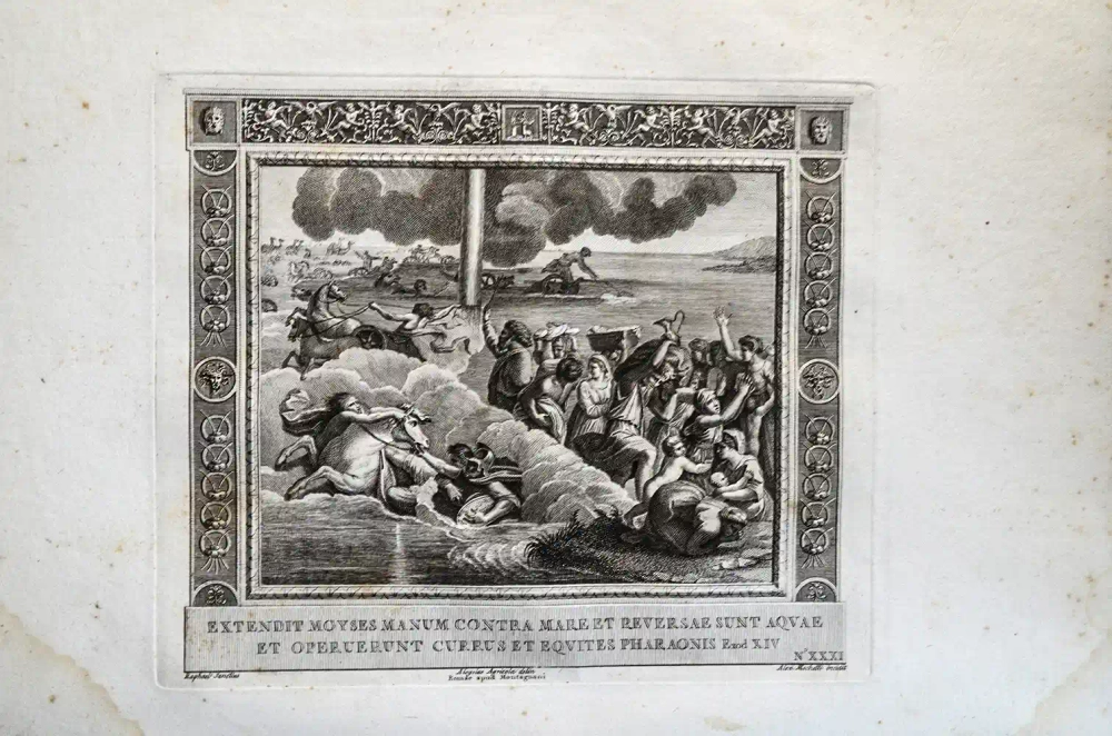 Библия Рафаэля Санти. Гравюры. Рим: Пьетро Паоло Монтаньяни. 1790
