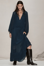 Платье макси с воланами - H&M