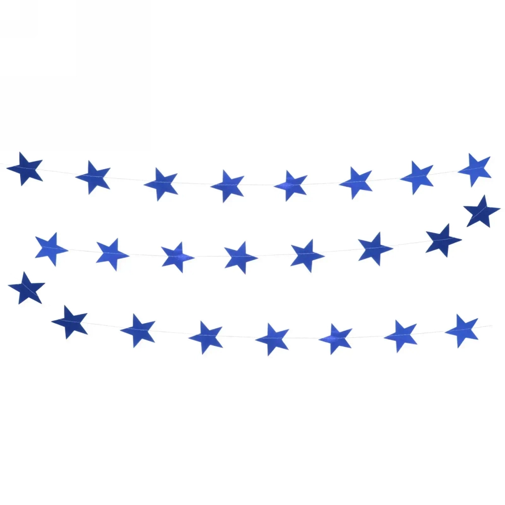 Растяжка «Звёздное сияние» 2,5 м 7 см , (24 штук), синий, глянец