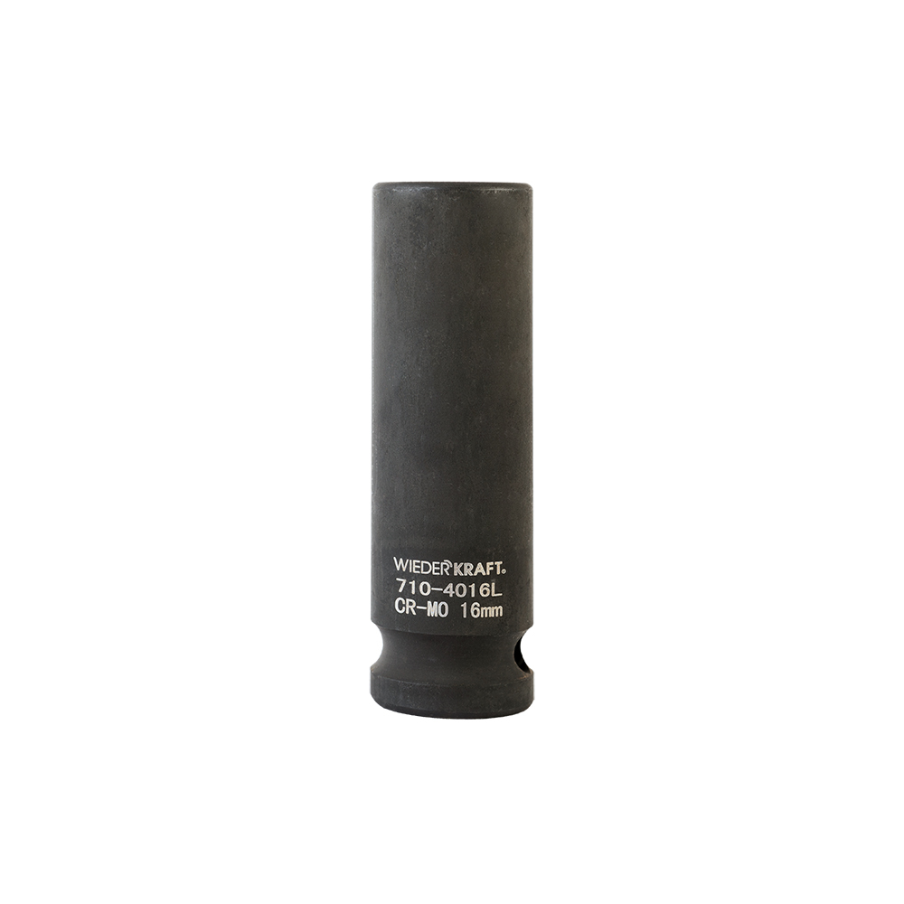 WDK-710-4016L Головка торцевая ударная глубокая 1/2", 6 граней, 16 мм
