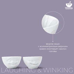 Набор чаш tassen, laughing & winking, 200 мл, белый, 2 шт.
