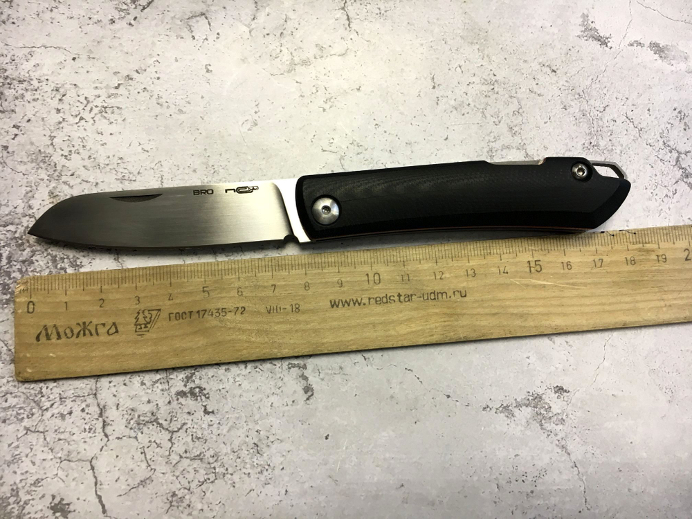 Складной карманный нож Bro, Black/Red, NCC091, N.C.Custom